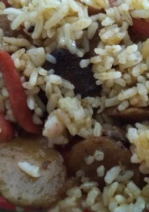Foto resep Liwet goreng sosis, baso ati ayam