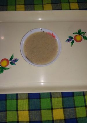 A picture of Barley moongdal sweet dish or payasa or pongal.
