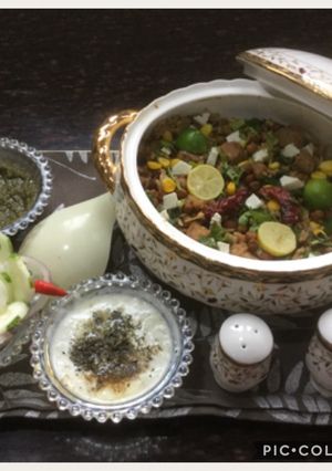 A picture of Soyabean Nuggets Pulav.