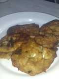 Torticas de banano fritas