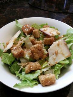 A picture of Brad's caesar salad.