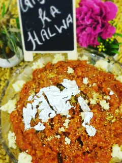 A picture of Gajar ka halwa.