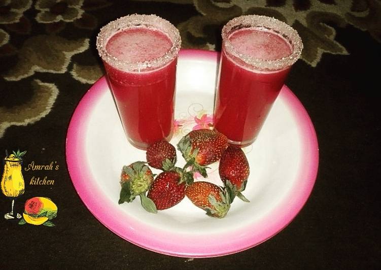 Easiest Way to Make Perfect Strawberry juice