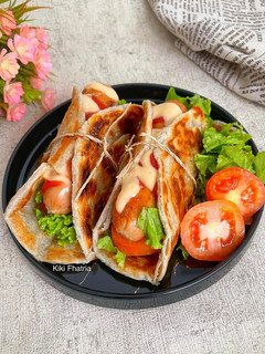 Foto resep Paratha Sausage Wrap