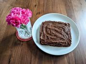 A picture of chocolate raspberry cake