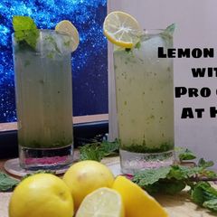 A picture of Lemon mint drink.