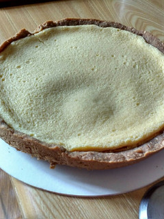 Una foto de Pay de queso en sartén