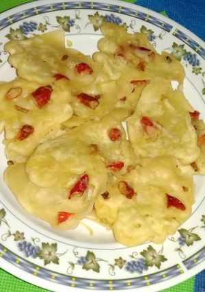 Foto resep Rempeyek Cabe rawit merah dan Daun bawang