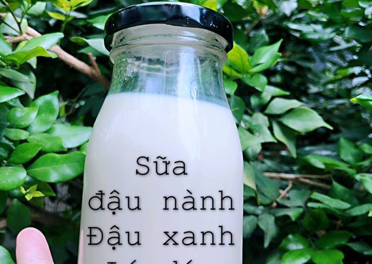 Sữa đậu nành đậu xanh lá dứa