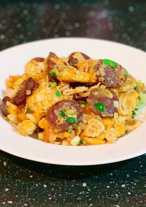 Foto resep Lapchiong Telur Tumis Tomat (Non Halal)