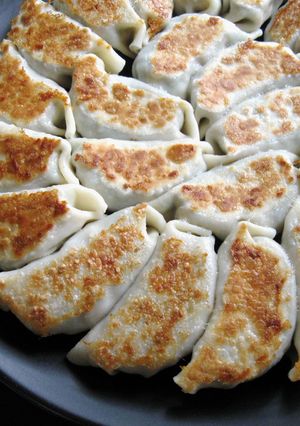 A picture of Vegan Abura-age (Fried Thin Tofu) Gyoza.