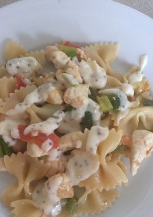 A picture of Honey- Mustard Chicken Pasta.
