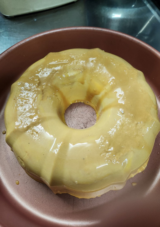 Una foto de Flan con premio