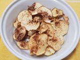 Chips de manzana con Tajín en freidora de aire