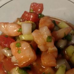 A picture of Coctel de Camarones Mexican Shrimp Cocktail.