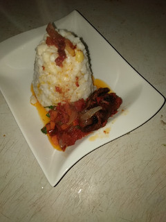 A picture of Corn with minty leaves sauce#Abujamoms #Abjmoms.