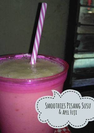 Foto resep Banana Smoothies w/ Apple + Milk