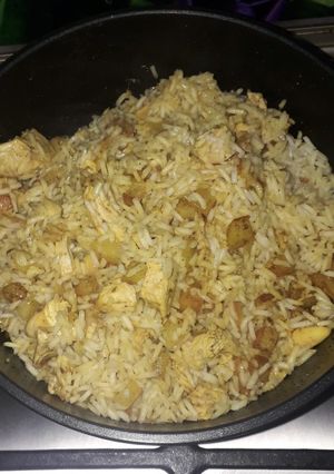 عکسی از دستور مرغ زیره ای در حال پخت