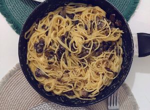 Foto de Carbonara vegetariana de cogumelos