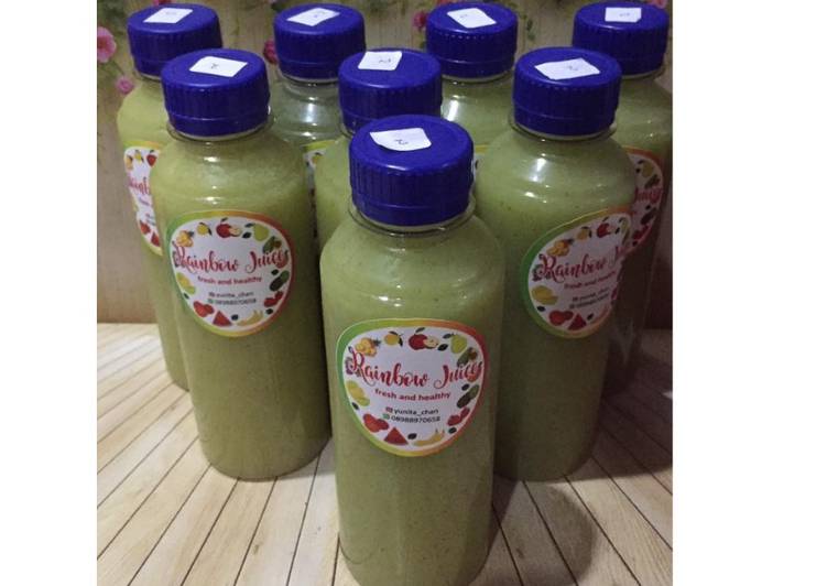 Bagaimana Menyiapkan Diet Juice Horenzo Kiwi Jicama Pineapple, Lezat Sekali