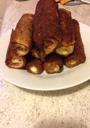 Una foto de Flamenquines de pan de molde