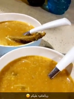 صورة لوصفة شوربة الشوفان باللحم