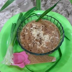 A picture of French Onion Soup.