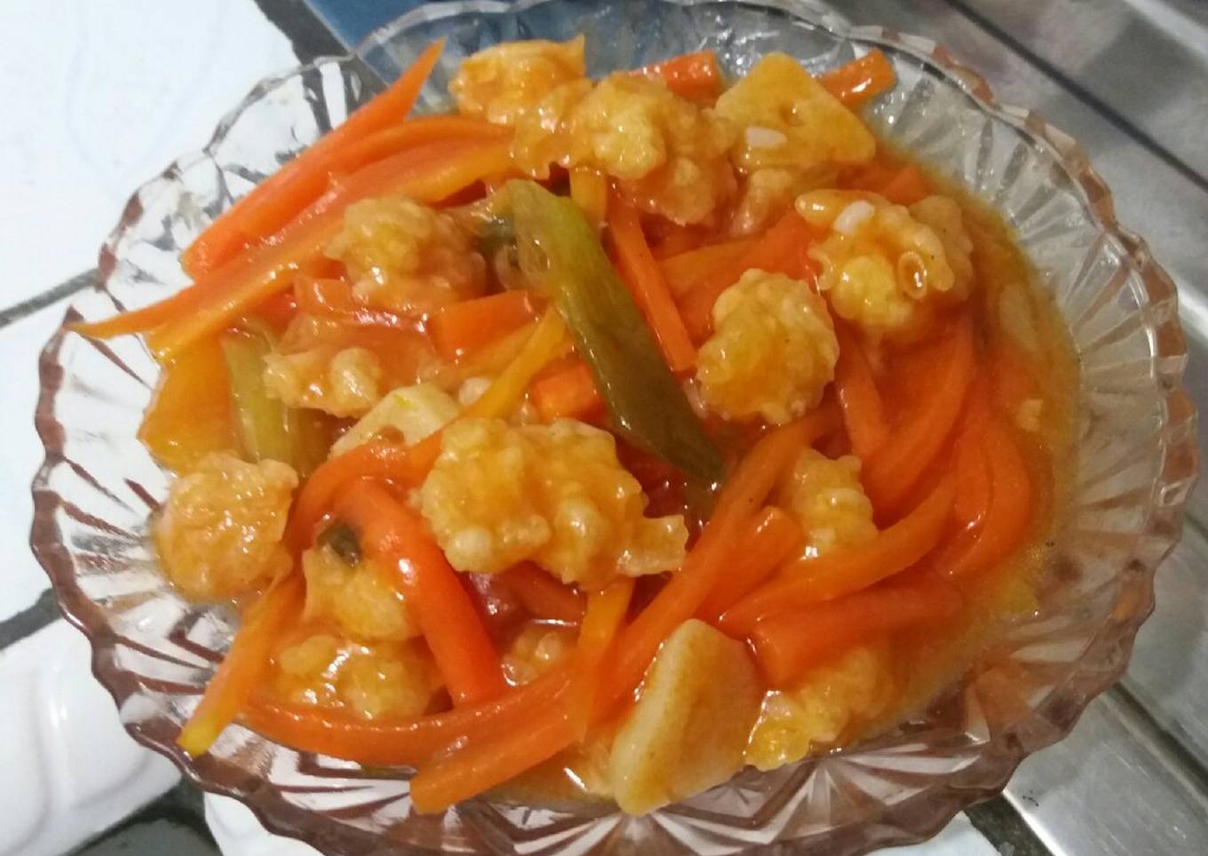 Udang Crispy Saos Asam Manis Budget Pas-pas'an Enak & Sederhana