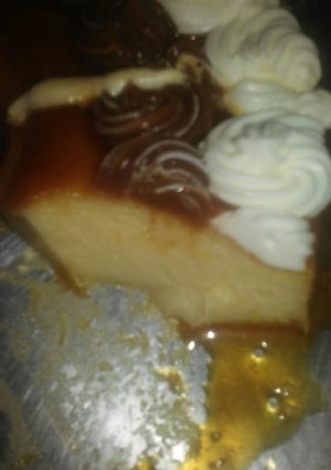 Una foto de Flan casero con leche condensada