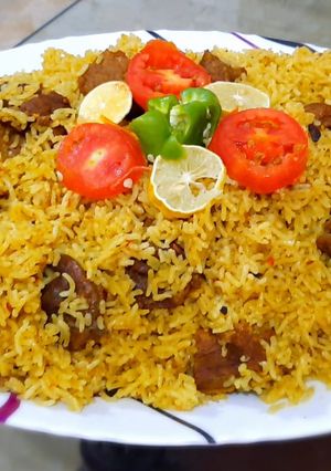A picture of Beef Pulao.