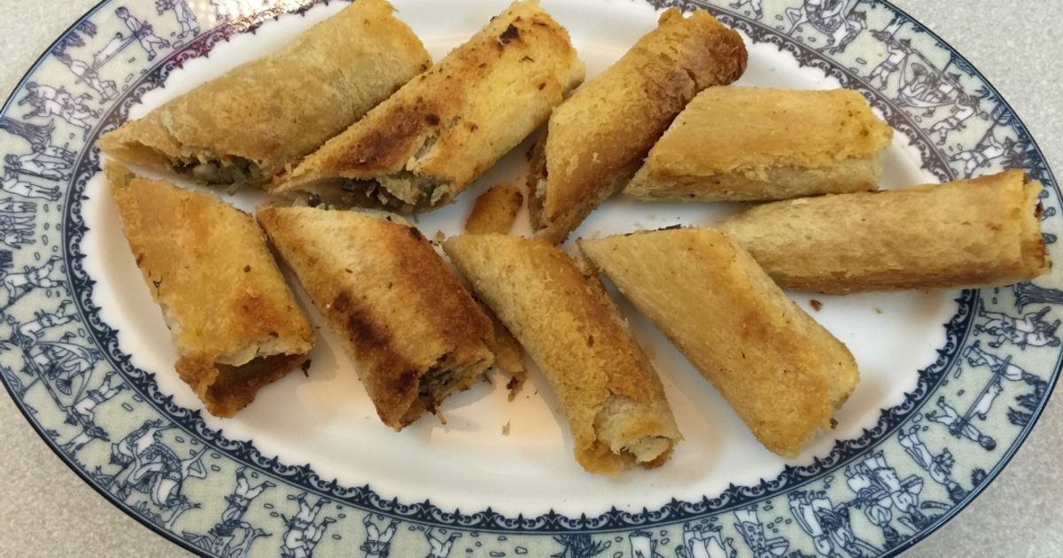 Sandwich Spring Roll Air Fried Vegetarian Sandwich Spring Rolls Recipe By Bích Hòa