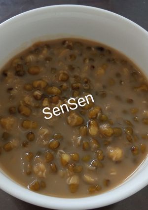 Foto resep Bubur kacang ijo with fiber creme