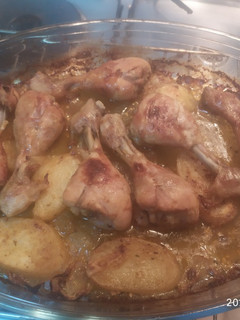 Una foto de Jamoncitos al horno con limón y ajo