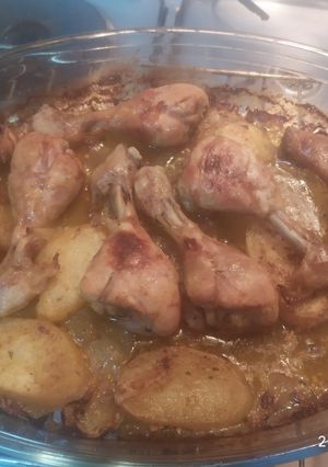 Una foto de Jamoncitos al horno con limón y ajo