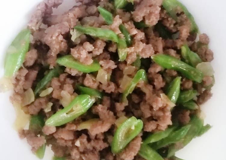 Bagaimana meracik Tumis daging giling Lezat