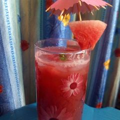 Watermelon mocktail A picture of Watermelon mocktail.