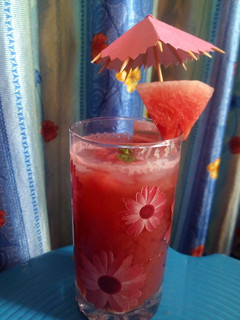 A picture of Watermelon mocktail.