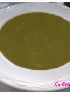 Una foto de Crema de acelgas con habichuelas