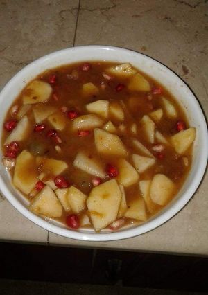 A picture of Khubani ki khati mithi chatni chaat.
