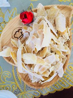 Hình của món Mứt gừng tết.
