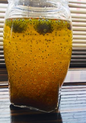 عکسی از دستور شربت تخم شربتی و خاكشير زعفرانی