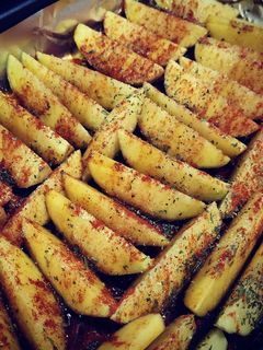 Una foto de Patatas gajo al horno