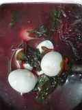 Sayur Bayam Merah Telur Puyuh