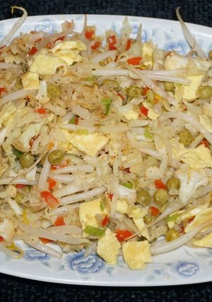 A picture of Chinese-Style Cauliflower Rice (Keto, Jon Style).