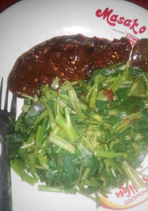 Foto resep Rujak kangkung