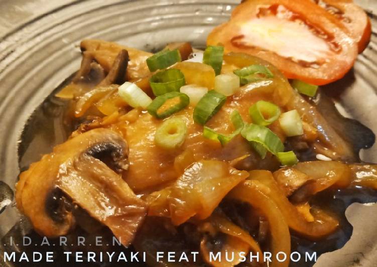 Home made chicken teriyaki mushroom