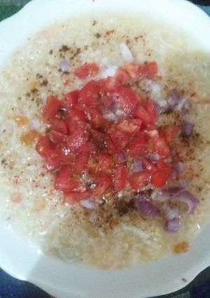 A picture of Moong dal ki khichdi.