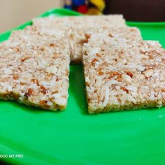 A picture of Coconut 🥥 Peanut 🥜 Chikki.