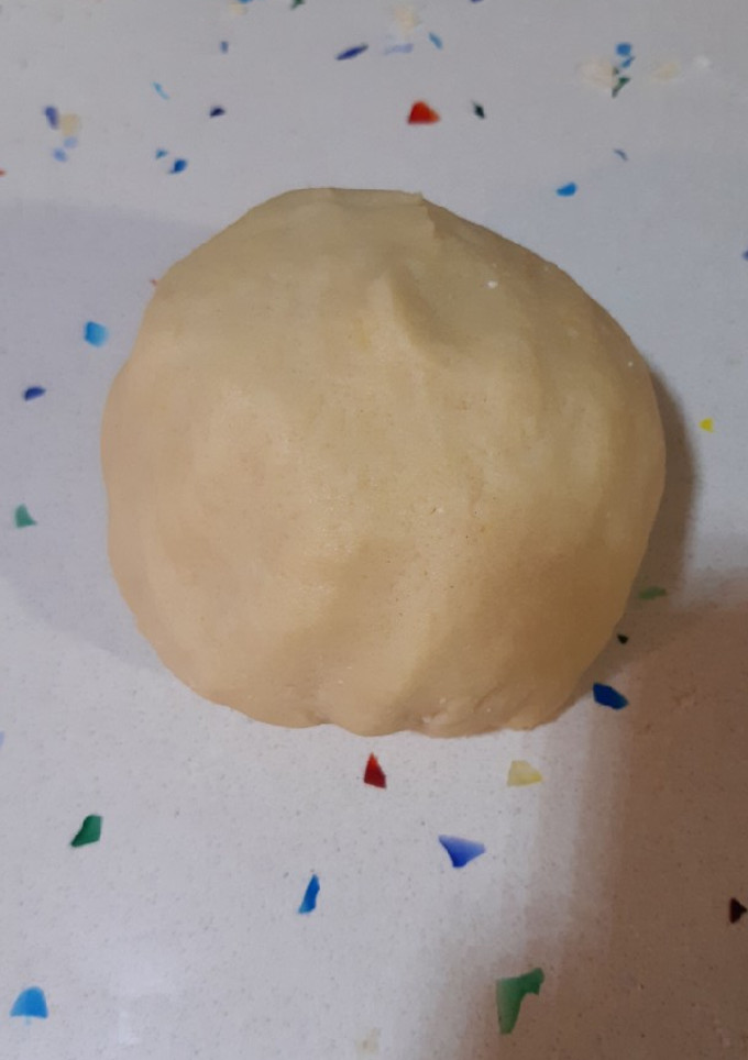 Una foto de Pâte sablée (tipo de masa "quebrada" francesa)