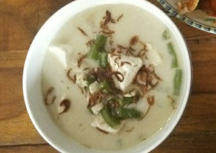 Buncis tahu telor santan